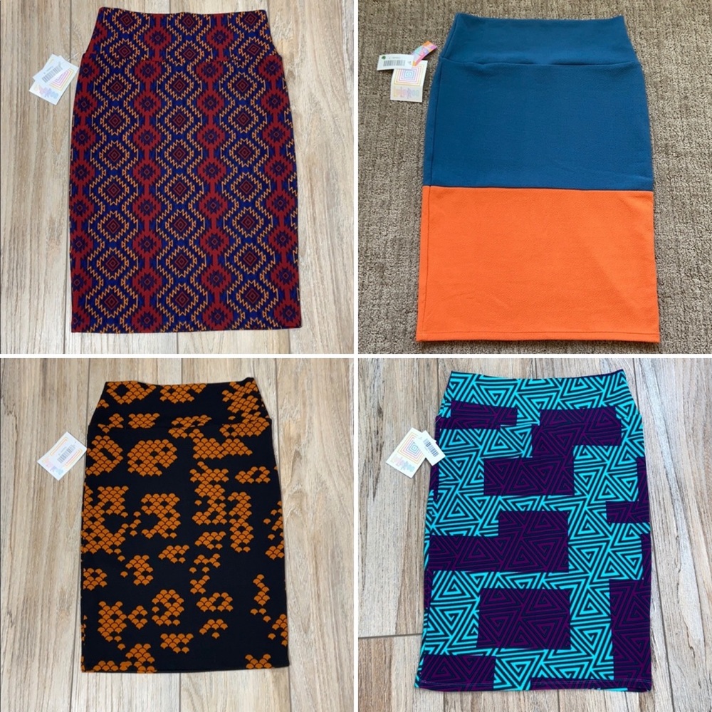 LuLaRoe S Cassie Skirt Bundle